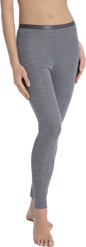 Ull Siden Långkalsonger True Confidence 27435, från Calida, i färgen Platin Melé.