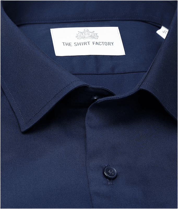 Grand Twill, Regular Fit, från The Shirt Factory, i färgen Navy Blue.