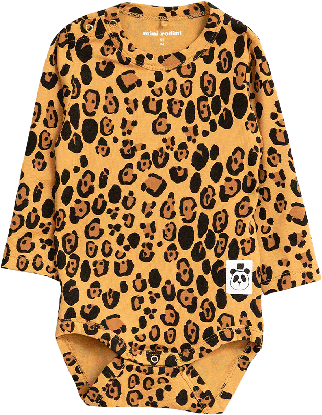 Långärmad Body Basic Leopard