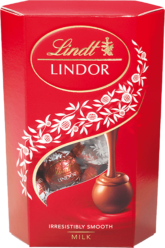 Chokladpraliner LINDOR Mjölkchoklad Presentask, från Lindt.
