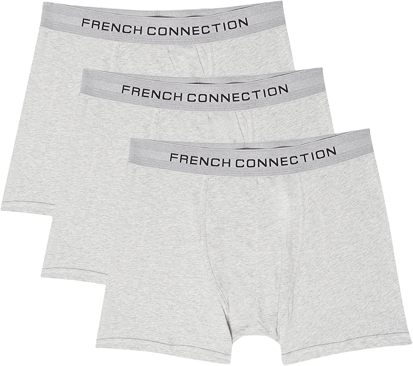 3-pack Boxers, från French Connection, i färgen Fc7 G/G/G.