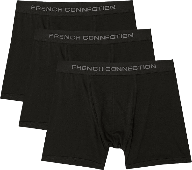 3-pack Boxers, från French Connection, i färgen Fc1 B/B/B.