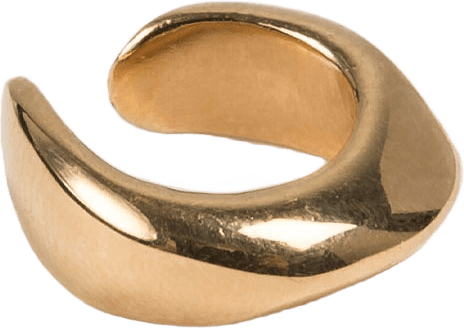 Folded ear cuff S, från Cornelia Webb, i färgen Brass.