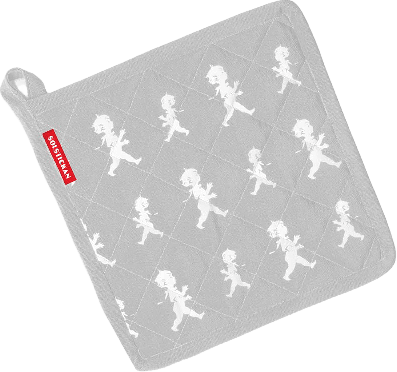 Grytlapp, från Solstickan Design, i färgen Grå.