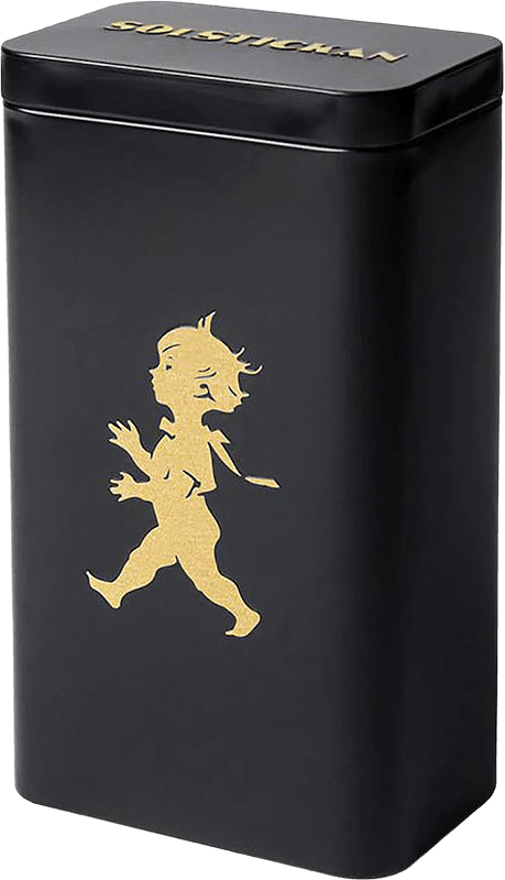 Kaffeburk, från Solstickan Design, i färgen Svart/Guld.