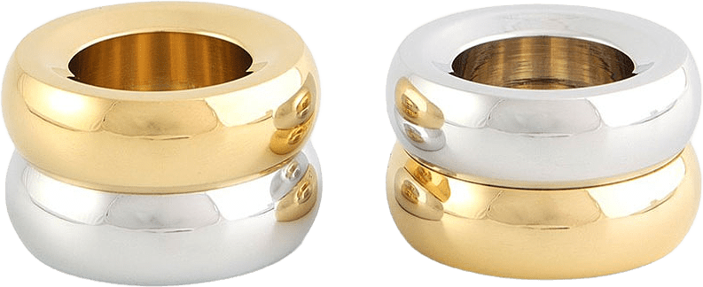 Marriage Duo, från Klong, i färgen Brass/Aluminium.