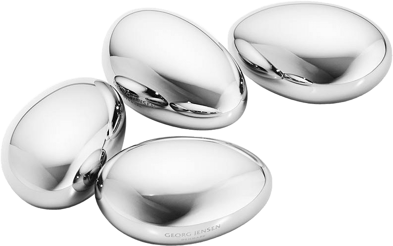 Isbitar Sky, 4 st, från Georg Jensen, i färgen Rostfritt Stål.