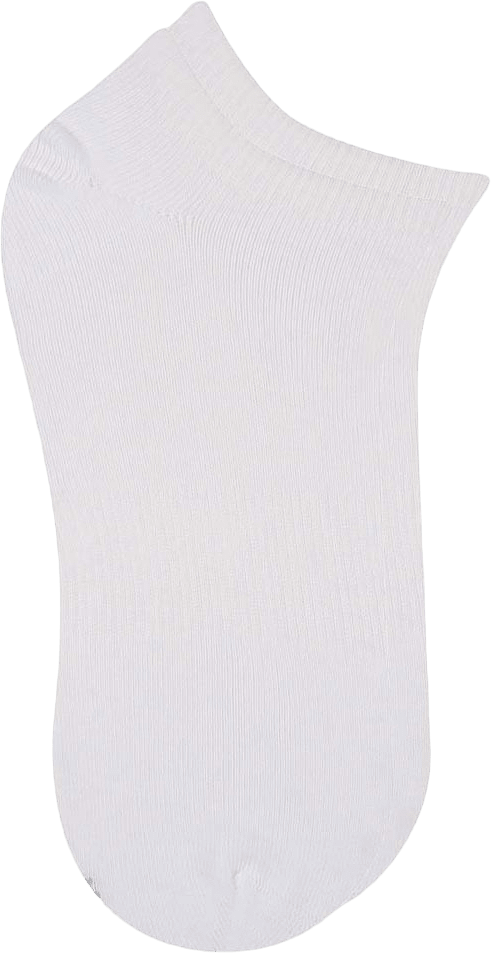 2-pack sneakersockor i 98% bomull, från BleuForêt, i färgen Blanc/Blanc.