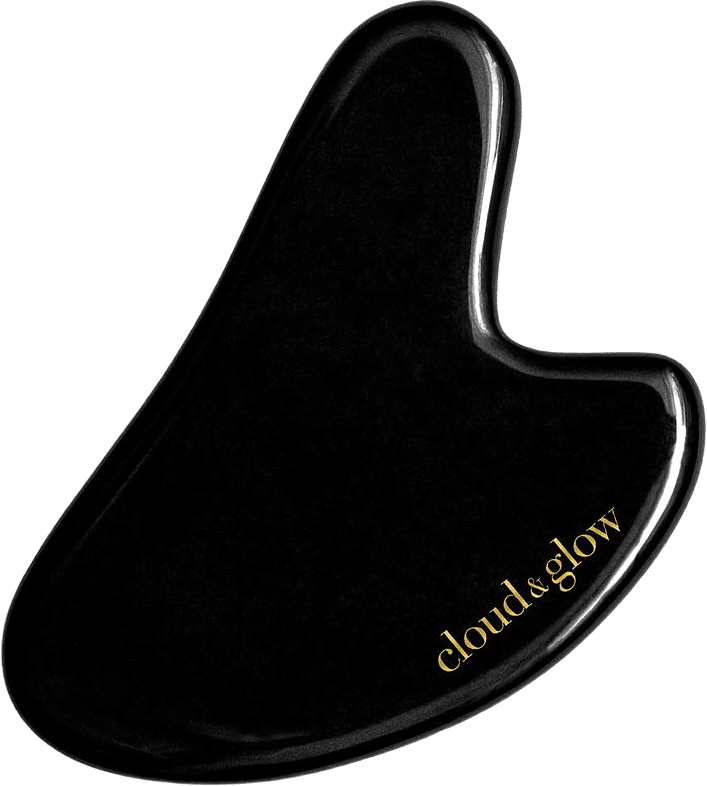 Obsidian Gua Sha, från Cloud & Glow, i färgen Obsidian.