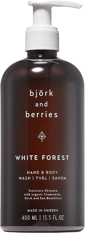 White Forest Hand & Body Wash 400 ml, från Björk & Berries.
