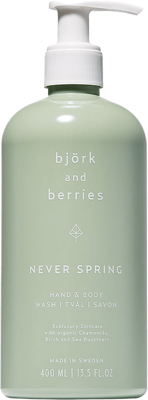 Never Spring Hand & Body Wash, 400 ml, från Björk & Berries.