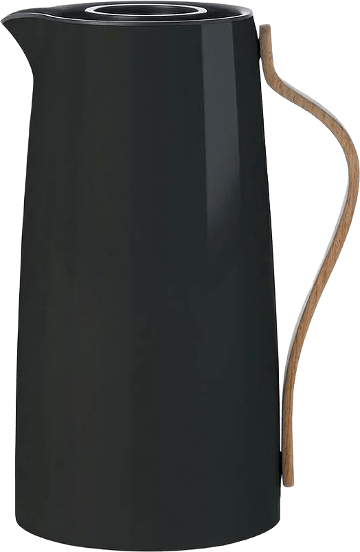 Termoskanna Emma 1,2 L, från Stelton, i färgen Black.