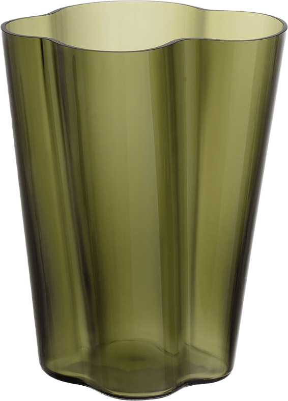 Vas Aalto 270 mm, från Iittala, i färgen Mossgrön.