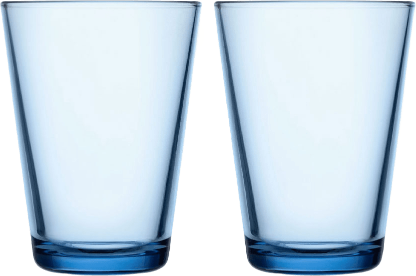 Kartio Glas 40 cl 2 st, från Iittala, i färgen Aqua.