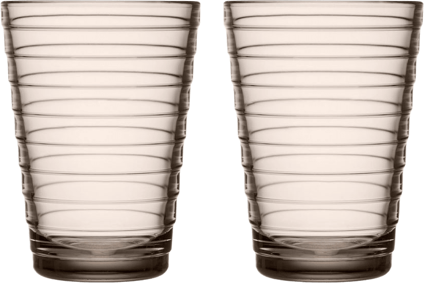 Dricksglas Aino Aalto 33 cl 2-pack, från Iittala, i färgen Linne.