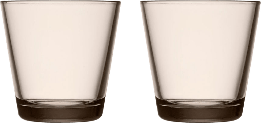 Dricksglas Kartio 21 cl 2-pack, från Iittala, i färgen Linne.