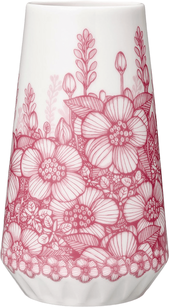 Kanna/vas Huvila 19 cm, från Arabia, i färgen Rosa.