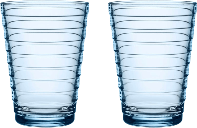 Dricksglas Aino Aalto 33 cl, 2-pack, från Iittala, i färgen Aqua.
