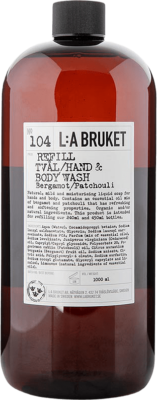 104 REFILL Bergamot/Patchouli Hand & Body Wash, från L:a Bruket.