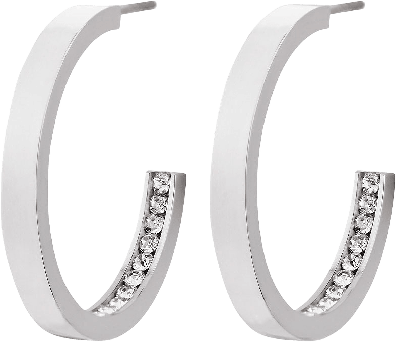 Monaco Earrings Small Steel**, från Edblad, i färgen Steel.