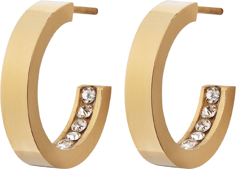 Monaco Earrings Mini Gold**, från Edblad, i färgen Gold.