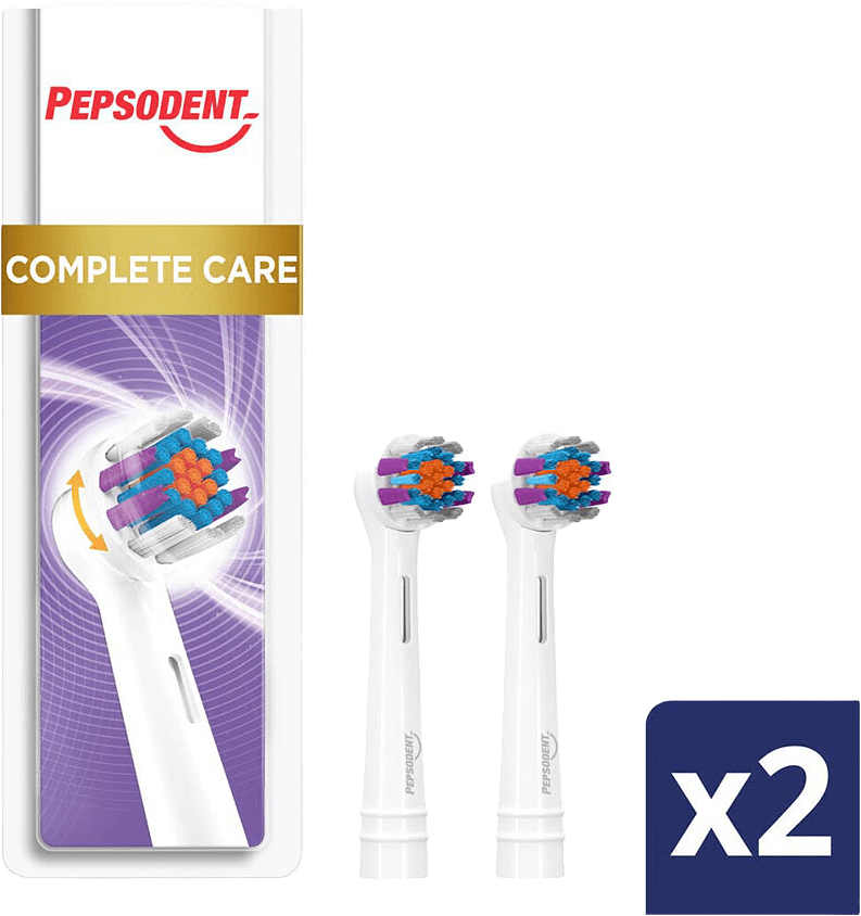 Eltandborsthuvud Complete Care 2-p, från Pepsodent.
