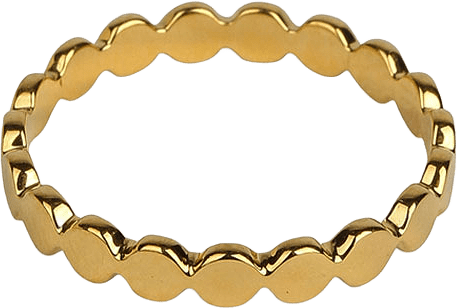 Beaches flat dots ring, från Syster P, i färgen Gold.