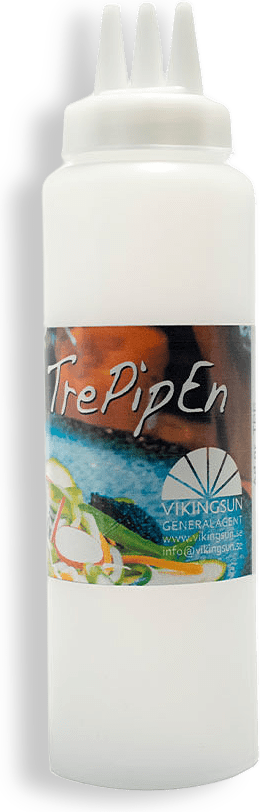 Trepipen Dressingflaska med 3 pipar, 25 cl