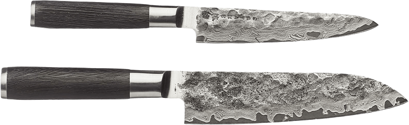 Kuro Knivset Santoku & Petty, från Satake, i färgen Trä.