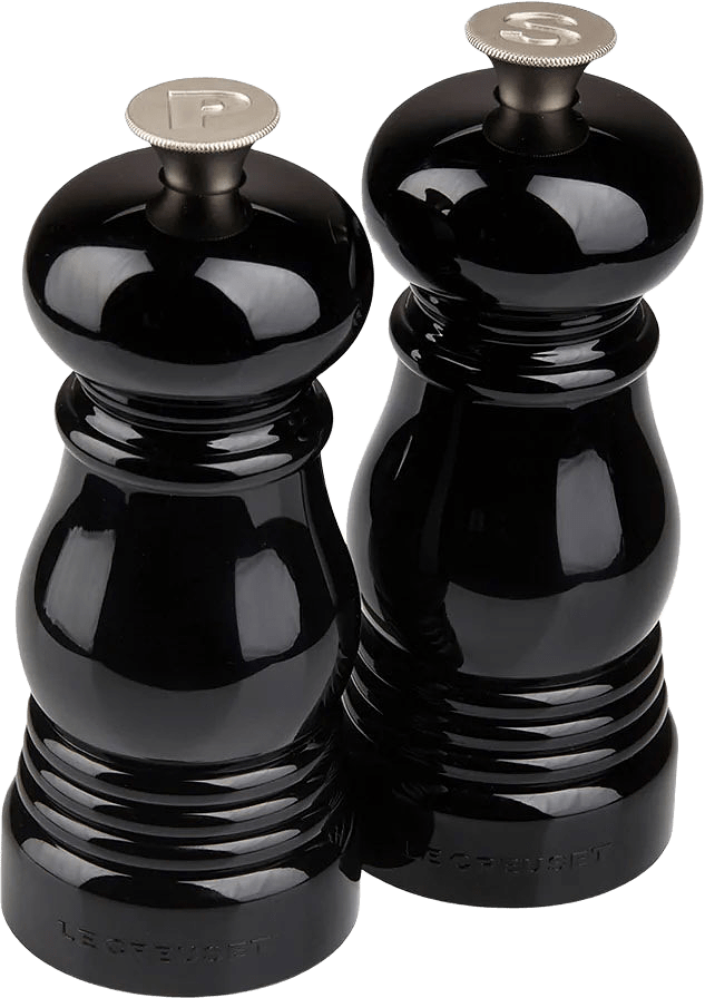 Salt- och pepparkvarnset 11 cm, från Le Creuset, i färgen Black.