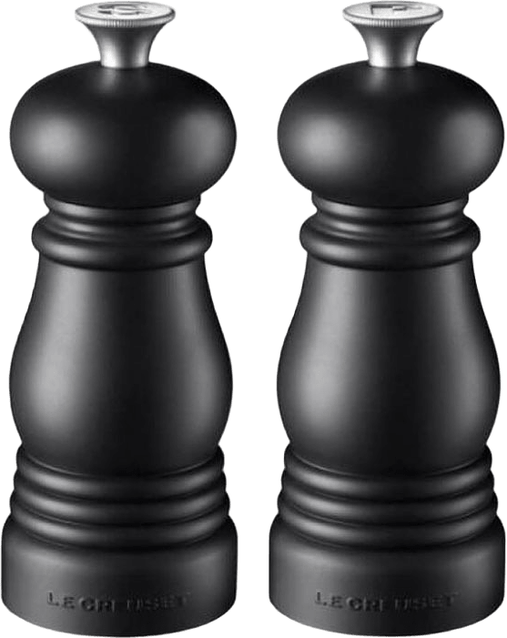 Salt- och pepparkvarnset Matt 11 cm, från Le Creuset, i färgen Matte Black.