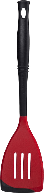 Stekspade Flexibel 34 cm, från Le Creuset, i färgen Black/Cerise.