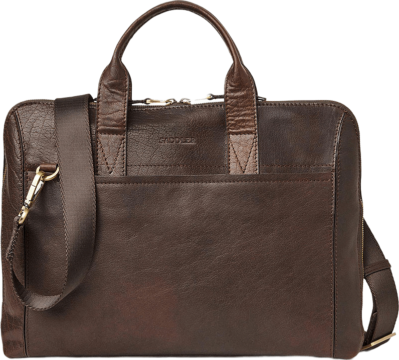 Gustav Computer Bag, från Saddler, i färgen Dk.brown.