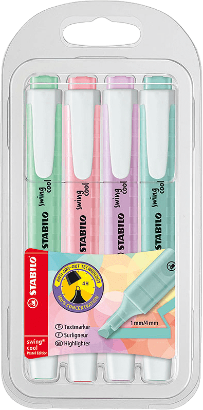 Överstrykningspenna SwingCool 4/fp, från Stabilo.