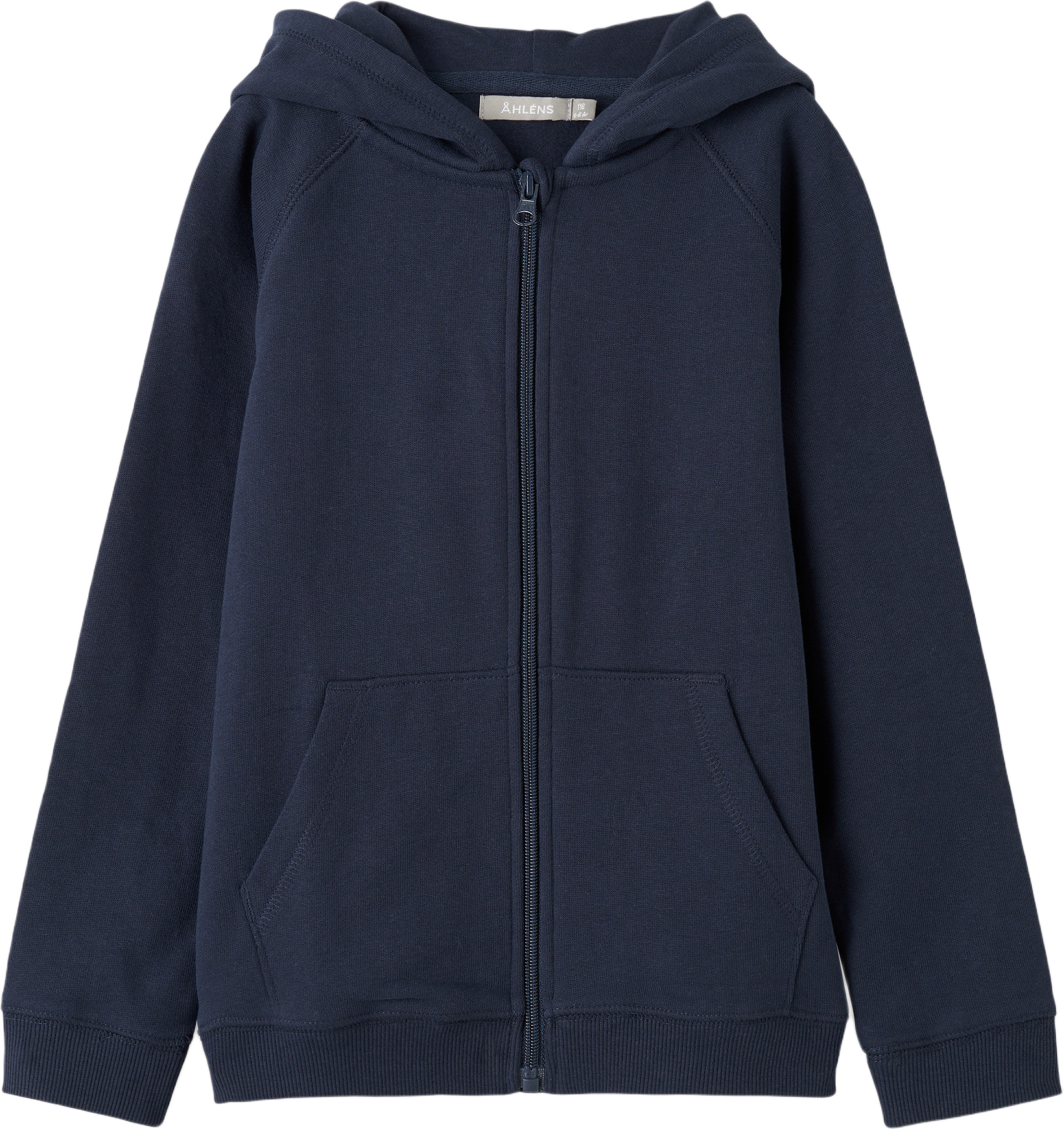 Enfärgad hoodie EDDY, från Åhléns, i färgen Navyblaze.