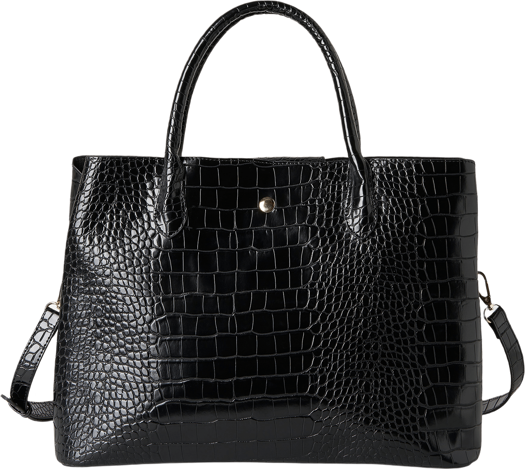 Handväska med datorfack KAY, från Åhléns, i färgen Crocodile.