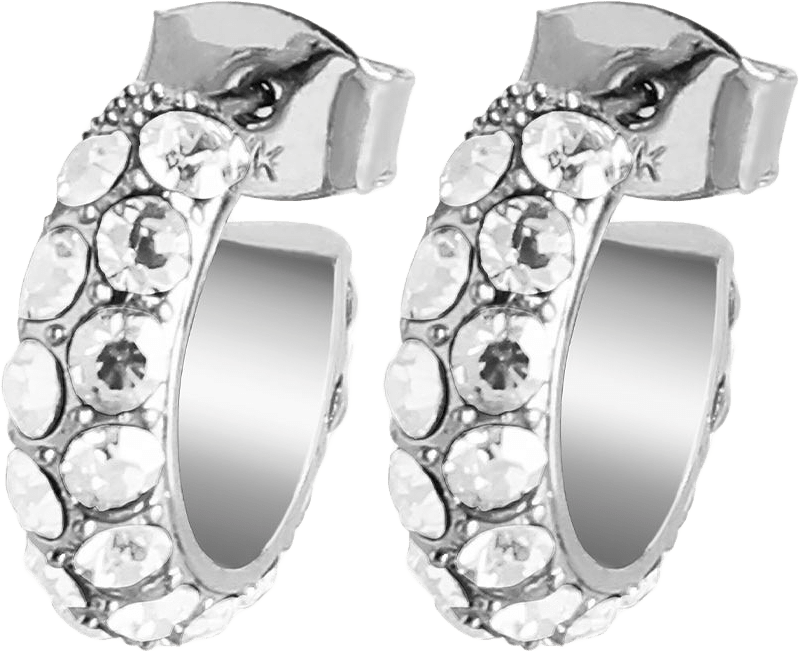 Örhängen Heidi, från Dyrberg & Kern, i färgen Silver/Crystal.