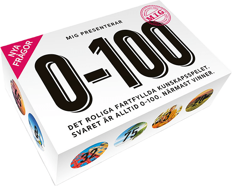 Frågespel Mini 0-100, från M.I.G.