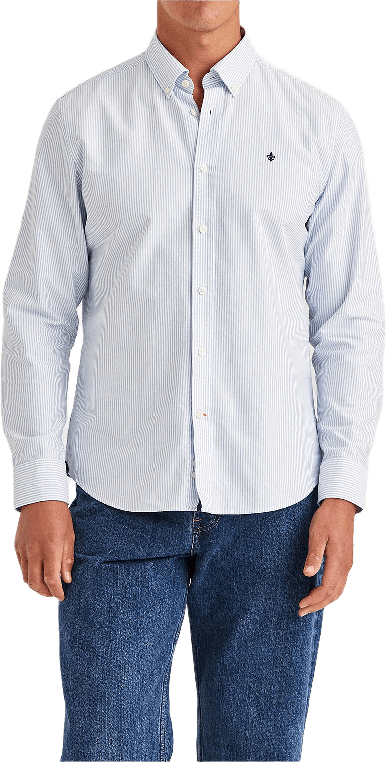 Oxford Striped BD Shirt, från Morris, i färgen Light Blue.
