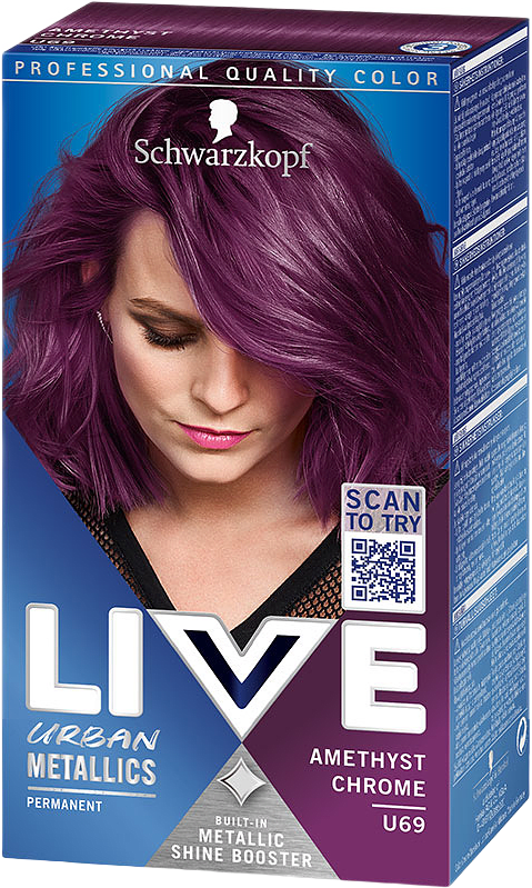 LIVE Intense Color - U69 Amethyst Chrome, från Schwarzkopf, i färgen Amethyst Chrome.