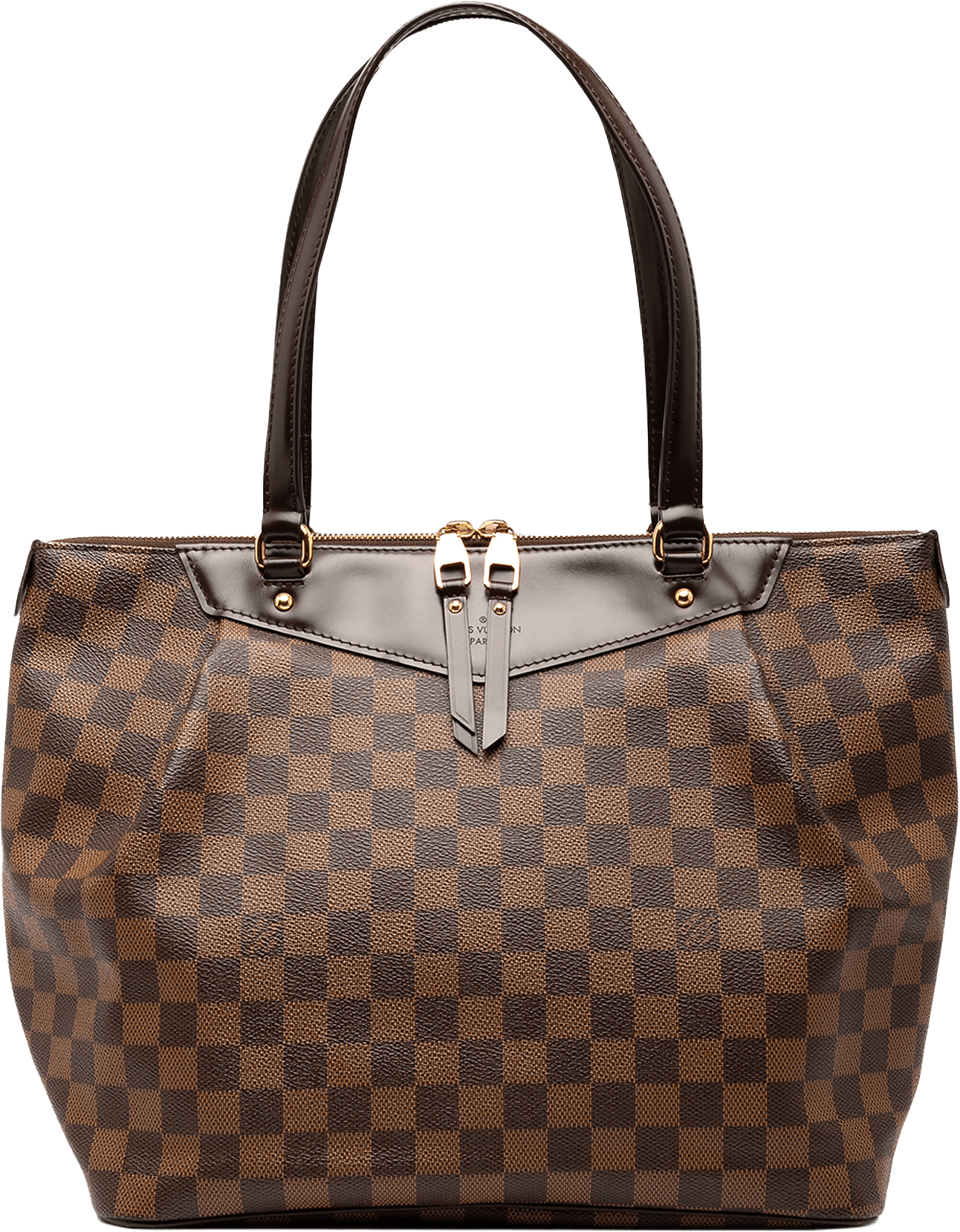 Louis Vuitton Damier Ebene Westminster Gm, från Luxclusif, i färgen brown.