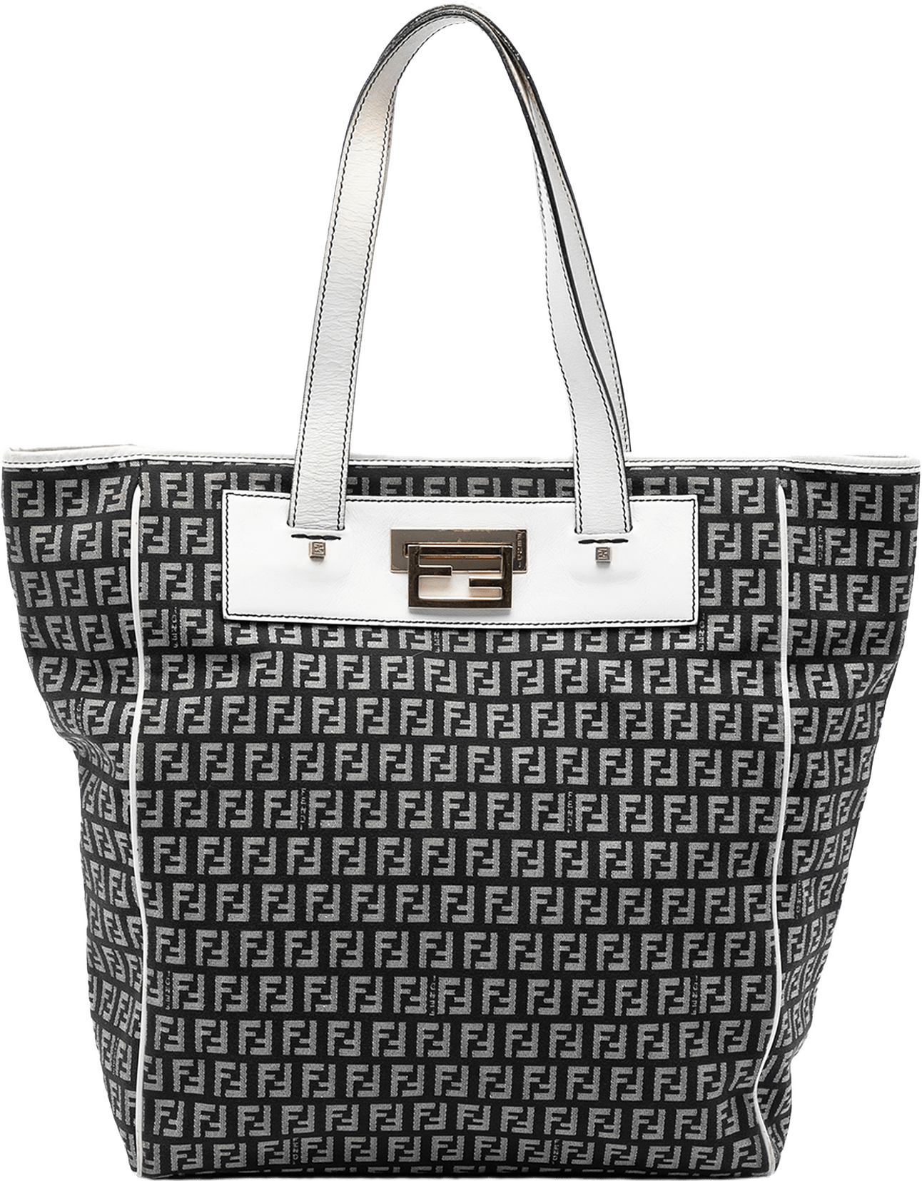 Fendi Zucchino Canvas Tote, från Luxclusif, i färgen black.