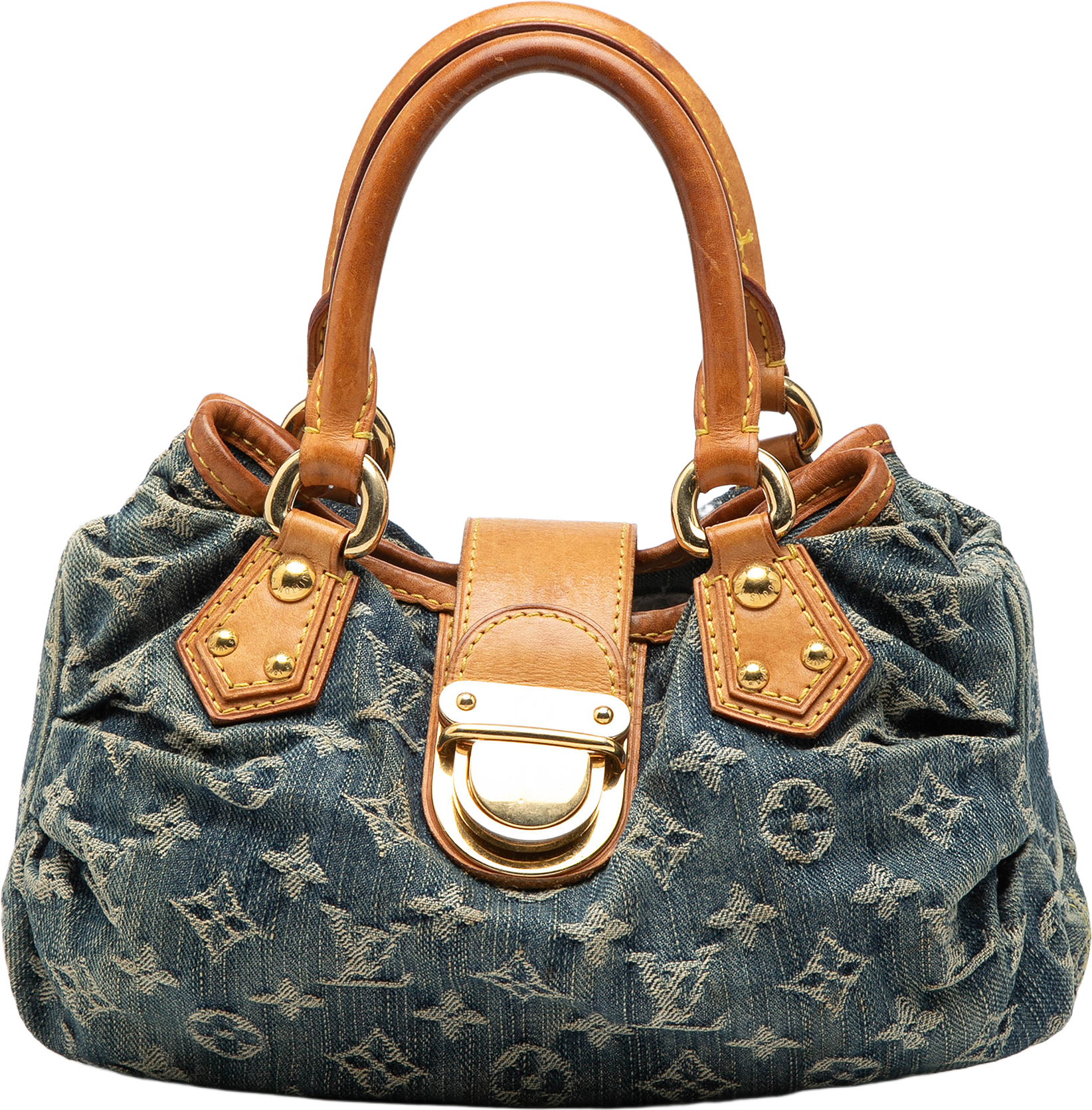 Louis Vuitton Monogram Denim Pleaty, från Luxclusif, i färgen blue.