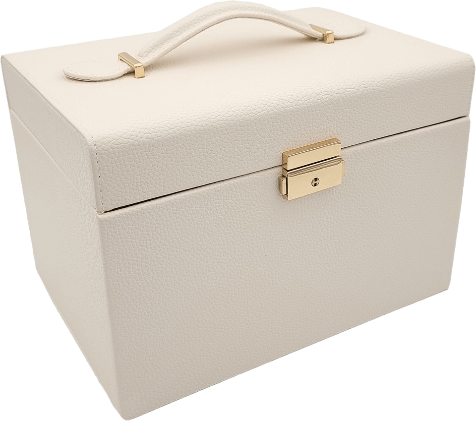 Lyxigt Smyckeskrin Med Bra Förvaring, från Complement, i färgen white.