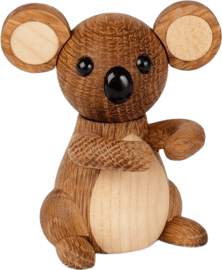 Dekoration Spring Copenhagen Joey Koala Ek/ask 7,5 Cm, från Spring Copenhagen, i färgen ek.