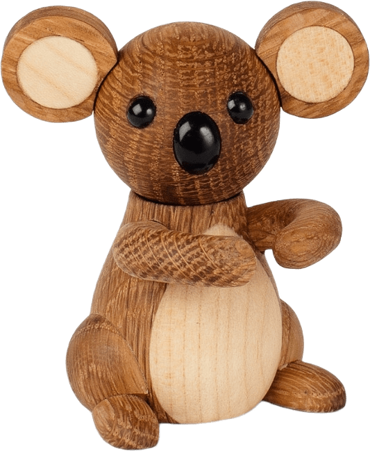 Joey Koala Dekoration 7,5 Cm Ek/ask, från Spring Copenhagen.