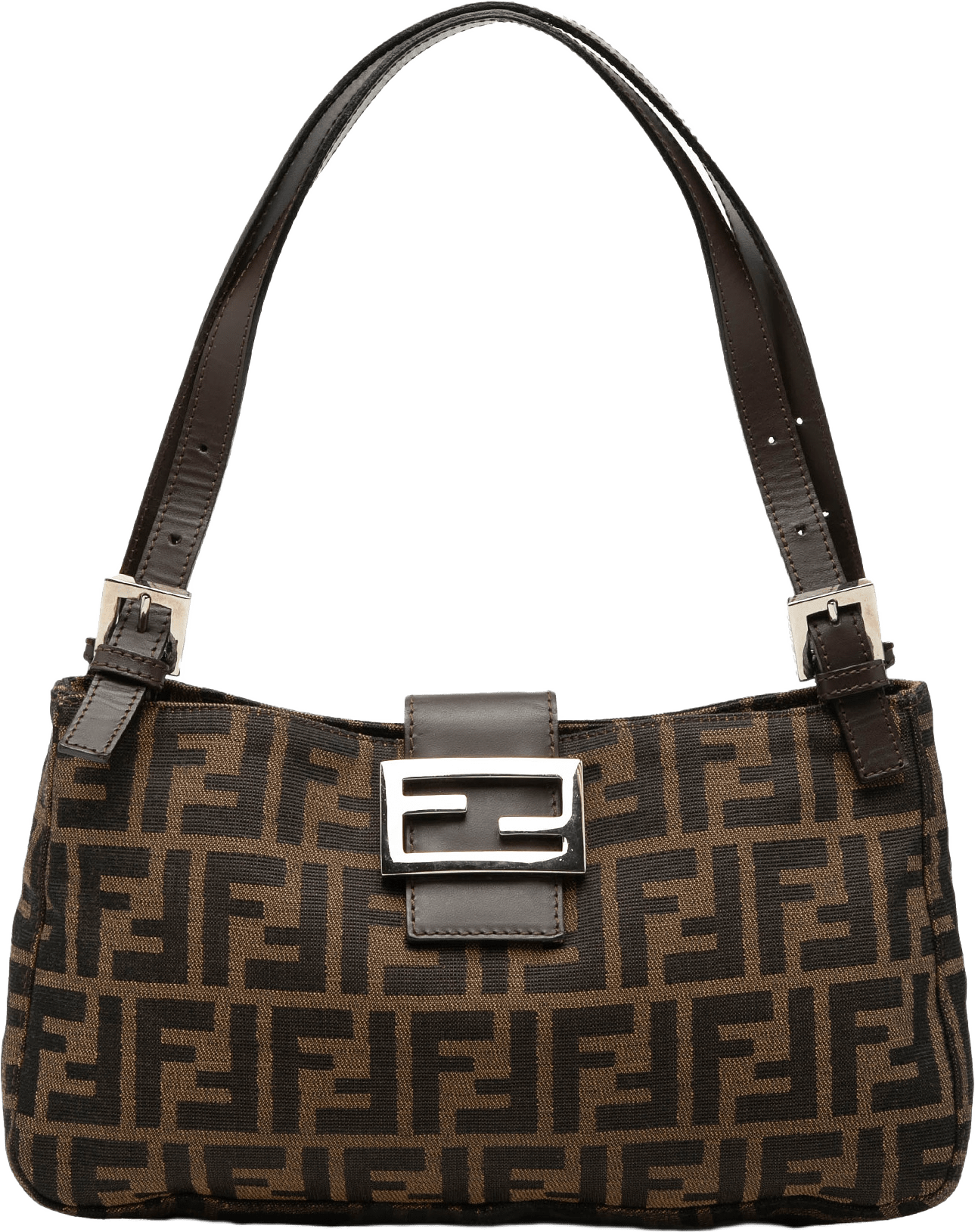 Fendi Zucca Canvas Shoulder Bag, från Luxclusif, i färgen brown.