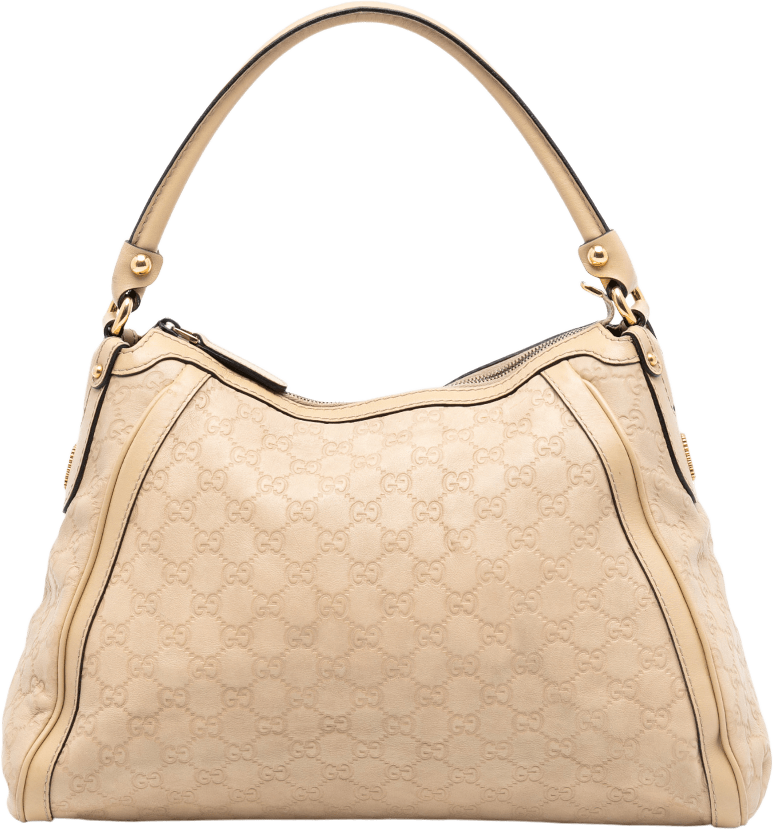 Gucci Guccissima Scarlett Shoulder Bag, från Luxclusif, i färgen beige.