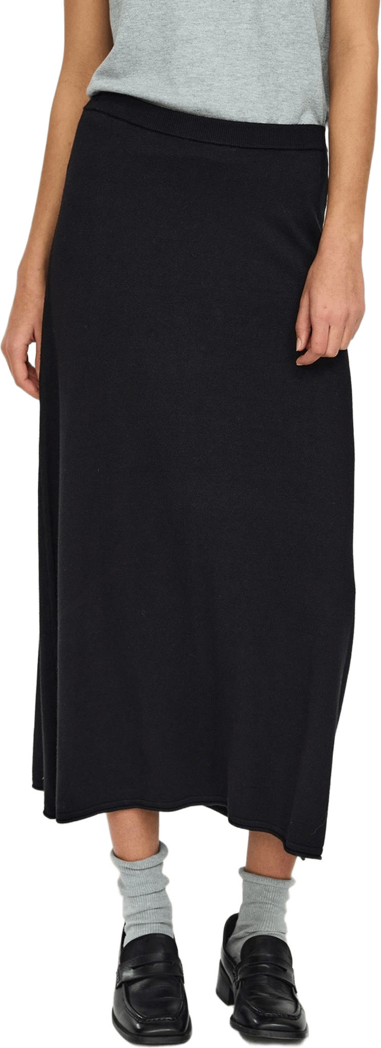 Srmarla Midi Skirt Knit - Black, från Soft Rebels, i färgen black.