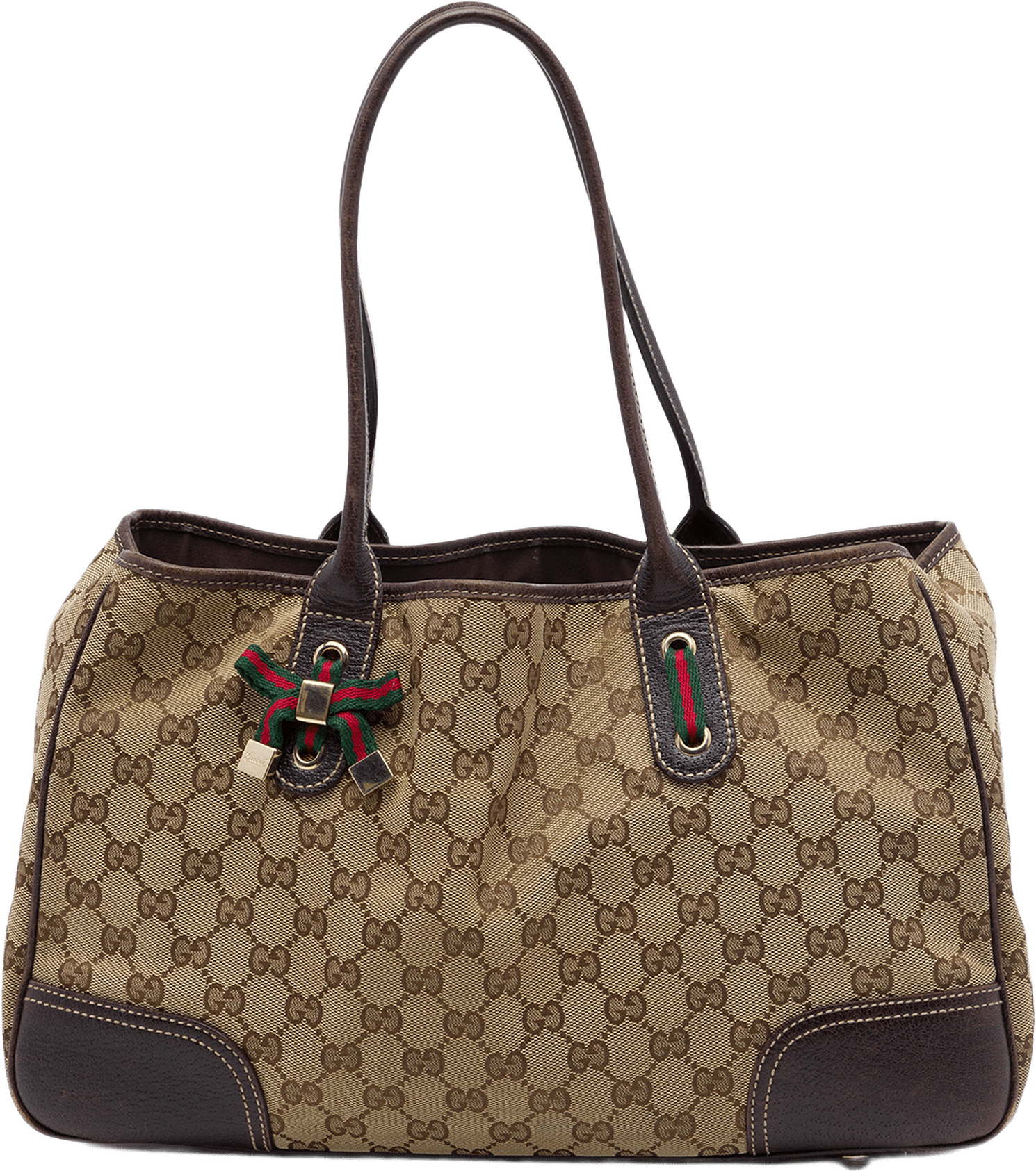 Gucci Gg Canvas Princy Tote, från Luxclusif, i färgen beige.